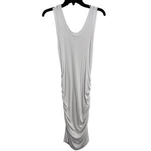 LAMade Dress Medium‎ Tank Dress Ribbed Knit Ruched Bodycon New
